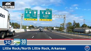 Drive America's Highways for 7 miles along Interstate 30, through the 30Crossing project, in Little Rock and North Little Rock, Arkansas.