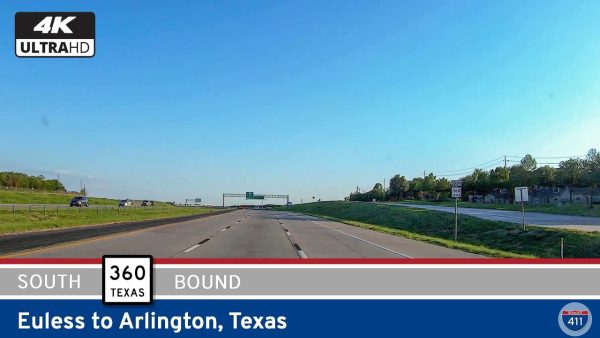 Drive America's Highways for 13 miles south along SH-360 from Euless to Arlington, Texas