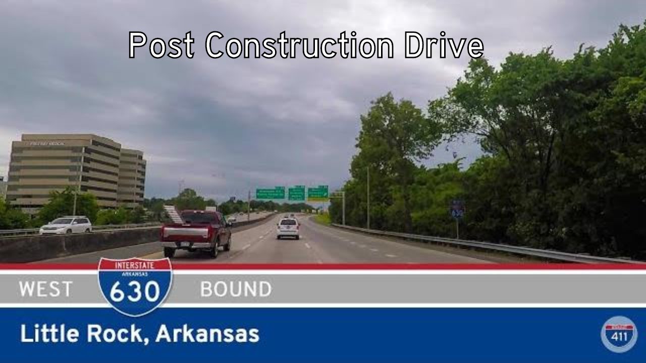 Interstate 630 Westbound in Little Rock, Arkansas