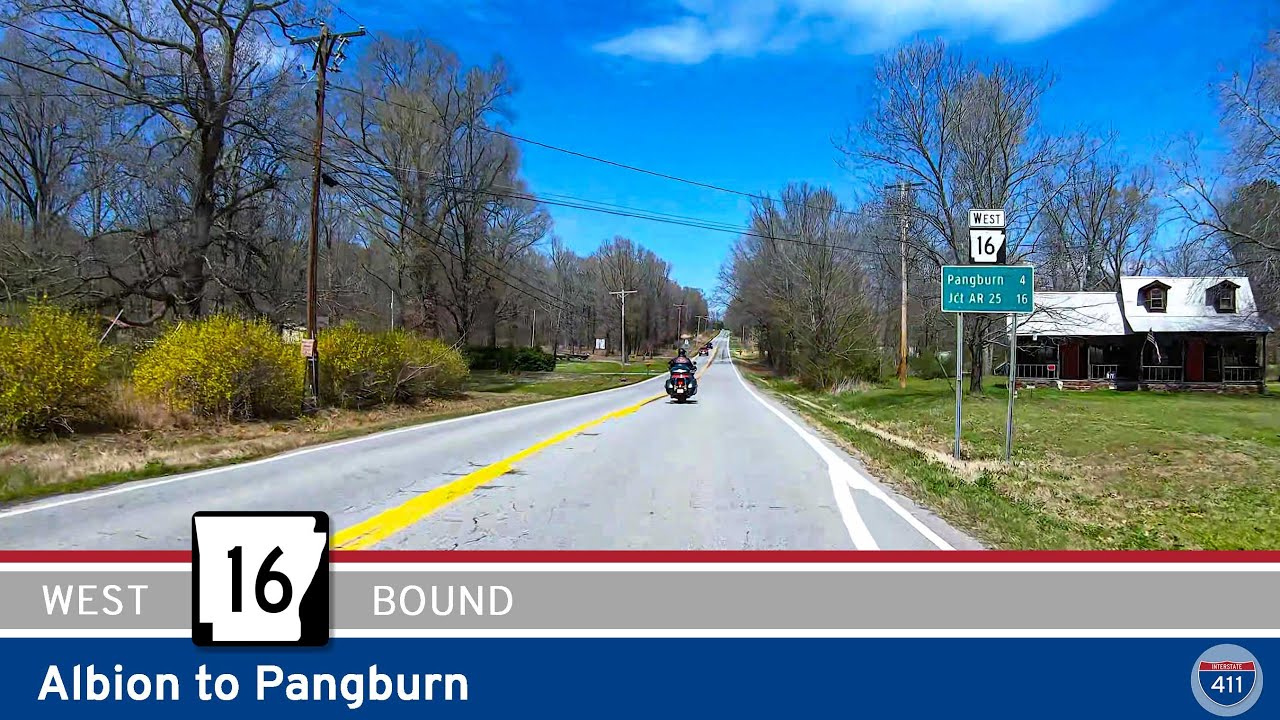 Arkansas Highway 16: Albion to Pangburn