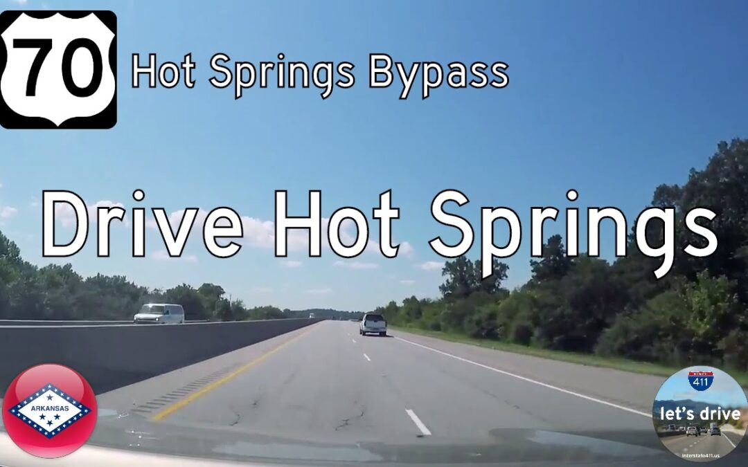 U.S. Route 70: Westbound in Hot Springs – Arkansas