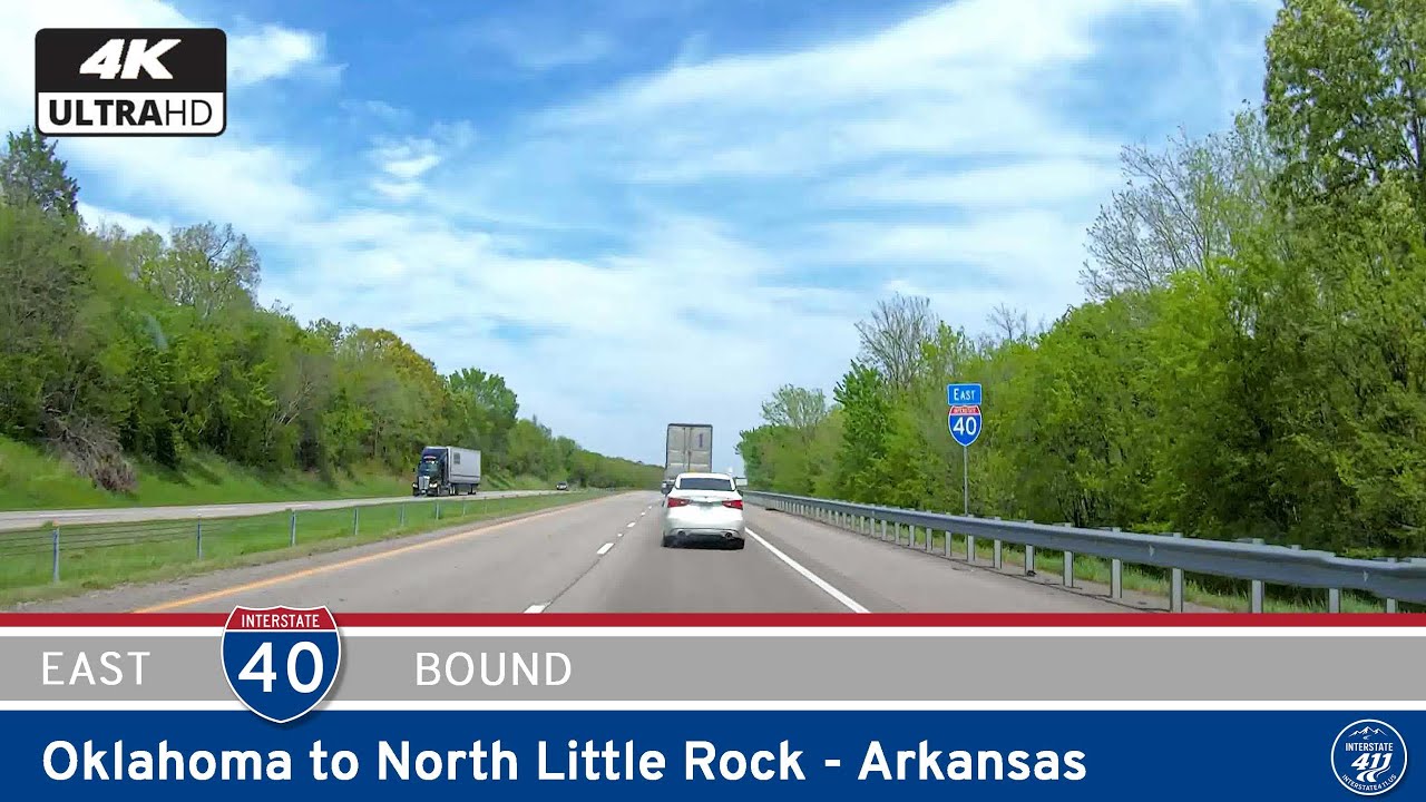 Interstate 40: Oklahoma Border to North Little Rock – Arkansas